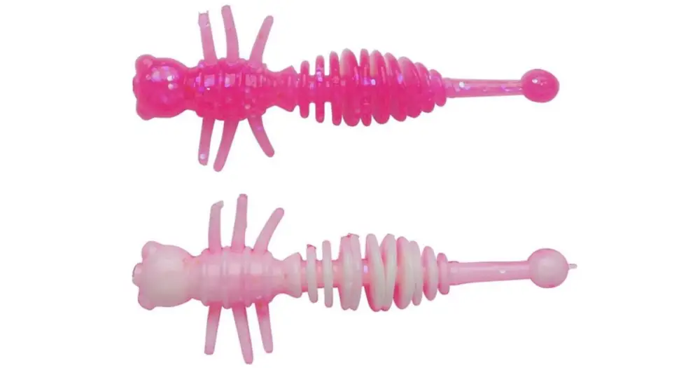 Značkový Berkley Gumová Nástraha Powerbait Power Larvae Pink White