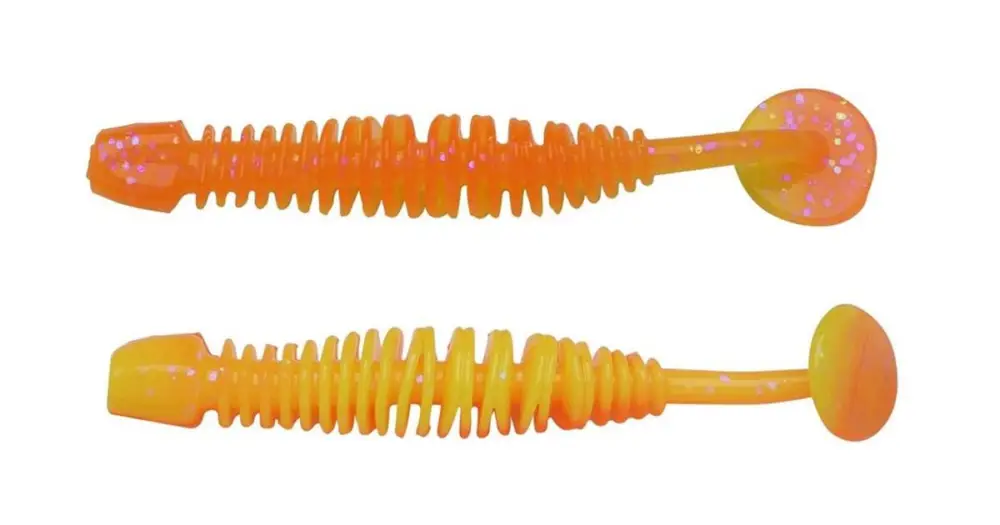 Poslední Šance Berkley Gumová Nástraha Powerbait Power Leech Fluo Orange Sunshine Yellow