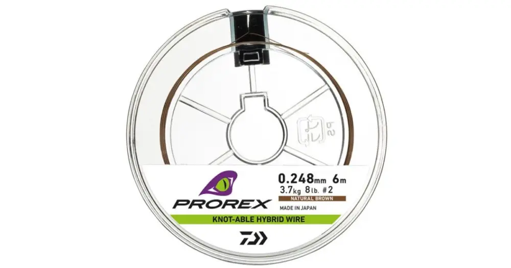Originální Daiwa Lanko Prorex Hybrid Knotable Wire Brown 6 m - 0,226 mm 2,9 kg