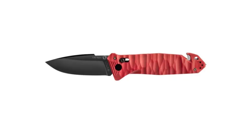 Nejlepší Cena TB Outdoor Zavírací Nůž CAC S200 French Army G10 Hladké Ostří Red