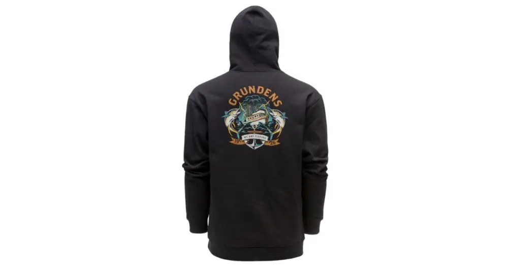 Originální Grundéns Mikina Displacement DWR Hoodie Tuna Tattoo Black
