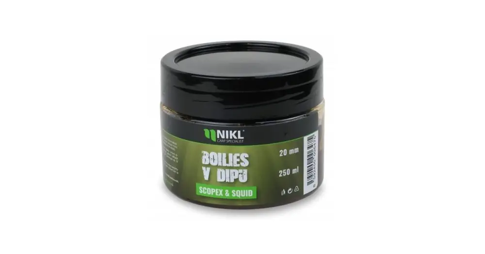 Nikl Boilies V Dipu Scopex & Squid 250 g - 24 mm Víkendová Akce