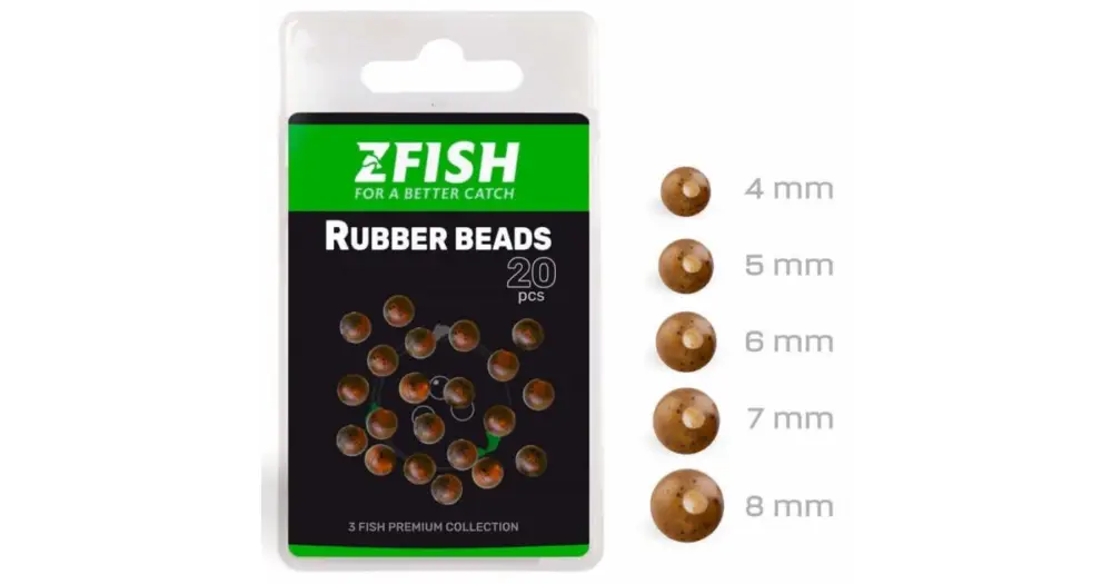 Zfish Gumové Korálky Rubber Beads 20 ks Horká Nabídka