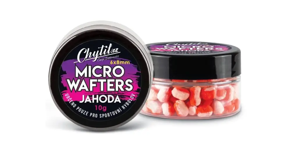 Chytil Micro Wafters 10 g 6x8 mm - Jahoda Zlevněný