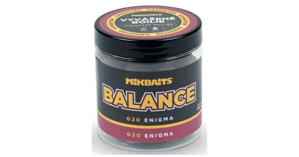 Vysoce Kvalitní Mikbaits Vyvážené Boilie Gangster Balance G20 Enigma 250 ml