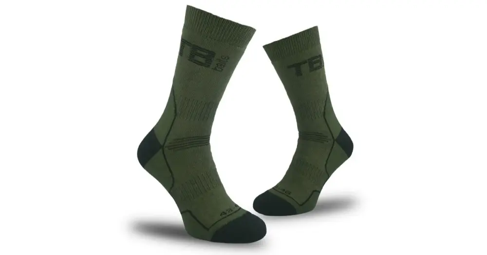 TB Baits Ponožky Thermo Perfect Khaki - Velikost 39-42 Nejlepší Cena