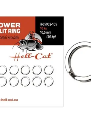 Aktuální Hell-Cat Kroužek Pevnostní Power Split Ring 10 ks - 9 mm 70 kg