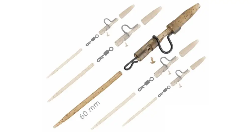 Zfish Závěsky Heavy Duty Clip Complete Pin Set 60 mm 5 ks Finální Výprodej