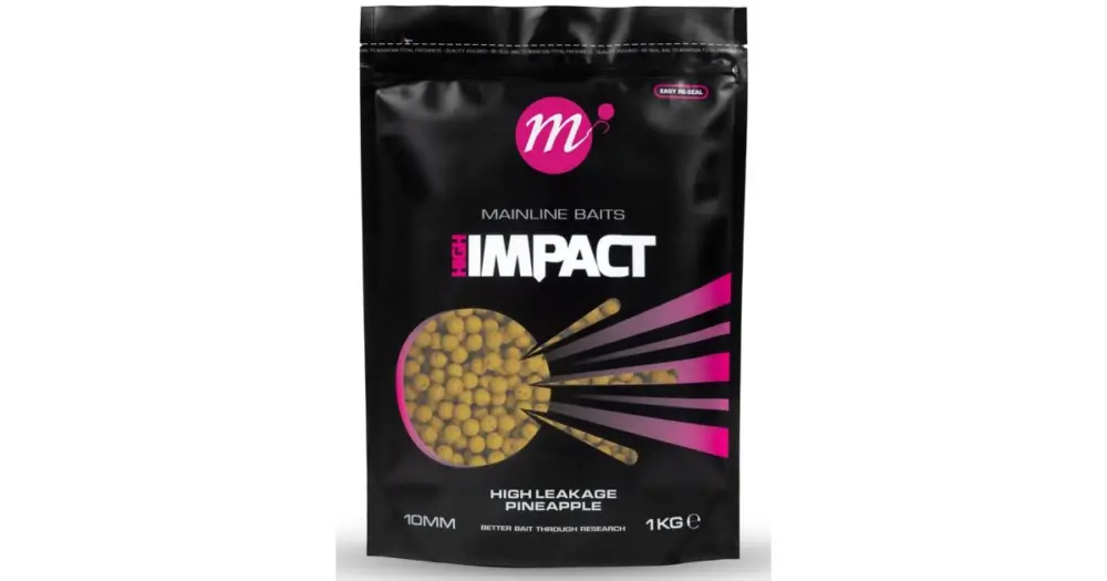 Mainline Boilie Hi Impact High Leakage Pineapple 1 kg - 20 mm Nejlepší Volba