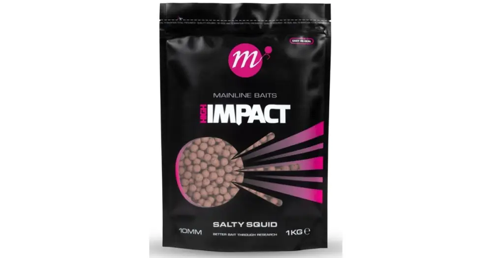 Mainline Boilie Hi Impact Salty Squid 1 kg - 20 mm Zlevněný