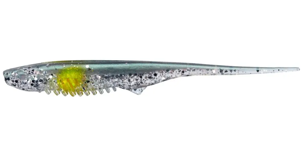 Gunki Gumová Nástraha Mosquito Green Shiner Yellow Dot - 9 cm 2,4 g Výprodej
