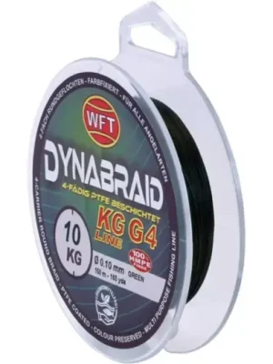 WFT Splétaná Šňůra Round Dynamix G4 Green 300 m - 0,30 mm 30 kg Speciální Cena