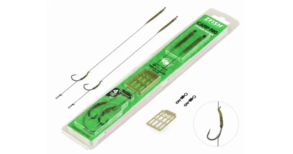 Cenově Výhodný Zfish Návazec Curve Shank Carp Rig 20 cm - Velikost Háčku 4