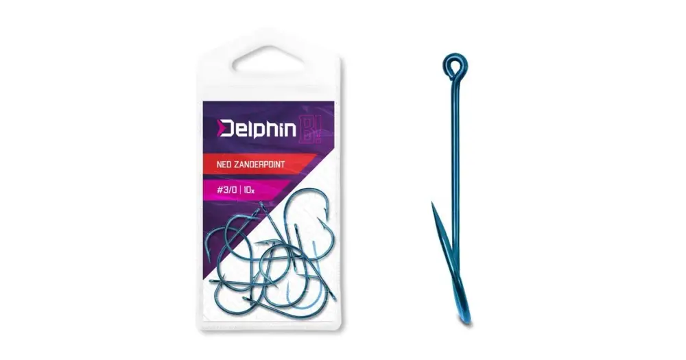 Delphin Háčky B! NEO ZanderPoint BLU 10 ks - 2/0 Cenový Hit