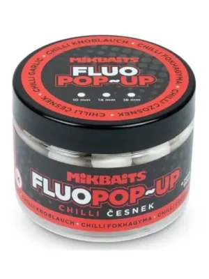 Akce Mikbaits Plovoucí Boilie Fluo Chilli Česnek 150 mll