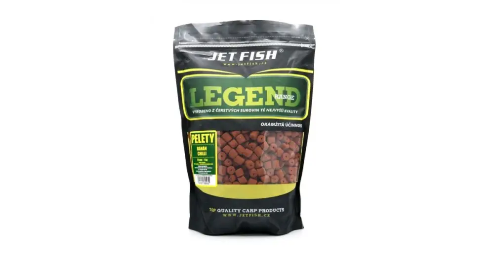 Akční Cena Jet Fish Pelety Legend Range Banán Chilli 1 kg