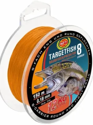 WFT Splétaná Šňůra TF8 Raubfisch Predator Oranžová 150 m - 0,20 mm 18 kg Must-Have
