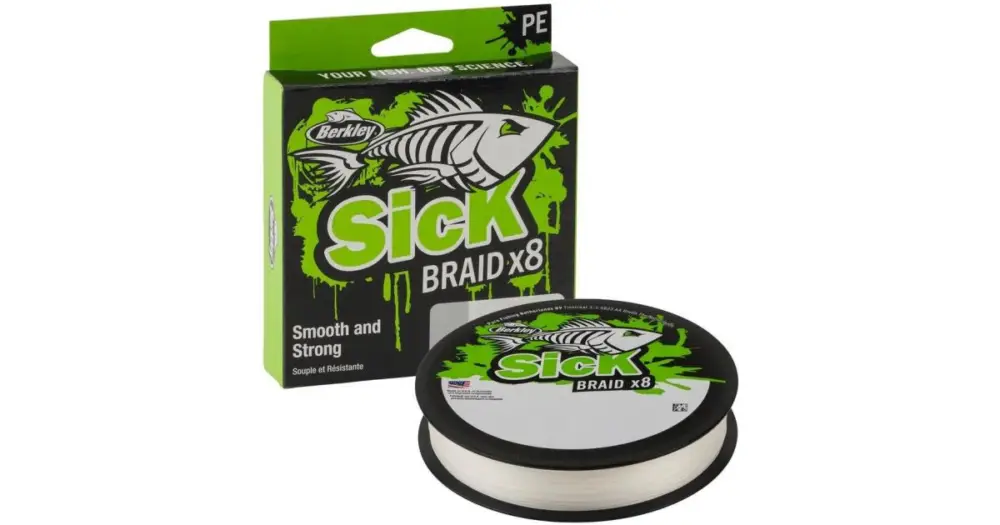 Výprodej Berkley Splétaná Šňůra Sick Braid White 150 m - 0,08 mm 6 kg