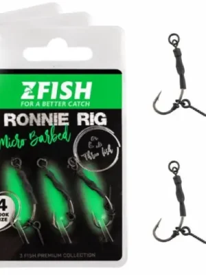Zfish Návazec Ronnie Rig 3 ks - Velikost Háčku 8 Výprodej