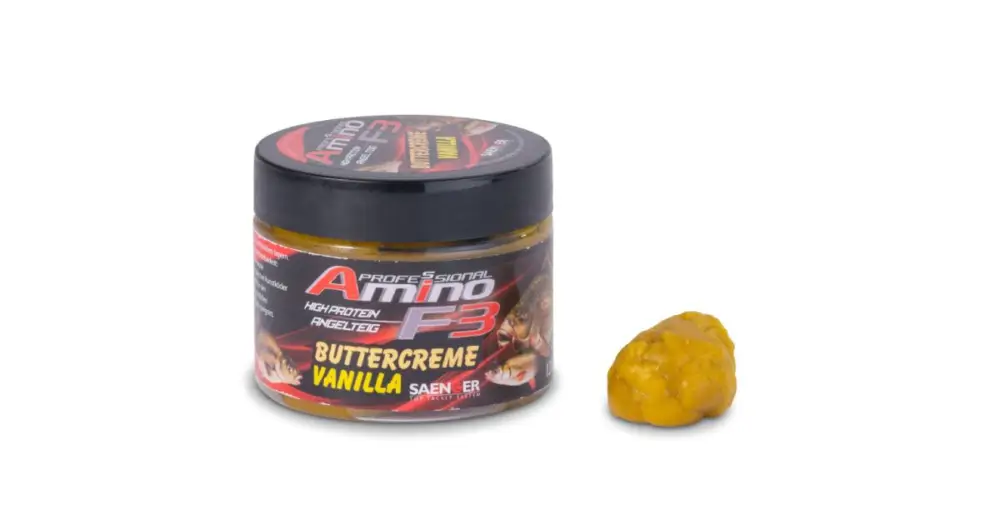 Saenger Rybářské Těsto Amino F-3 120 g - Máslová Vanilka Must-Have