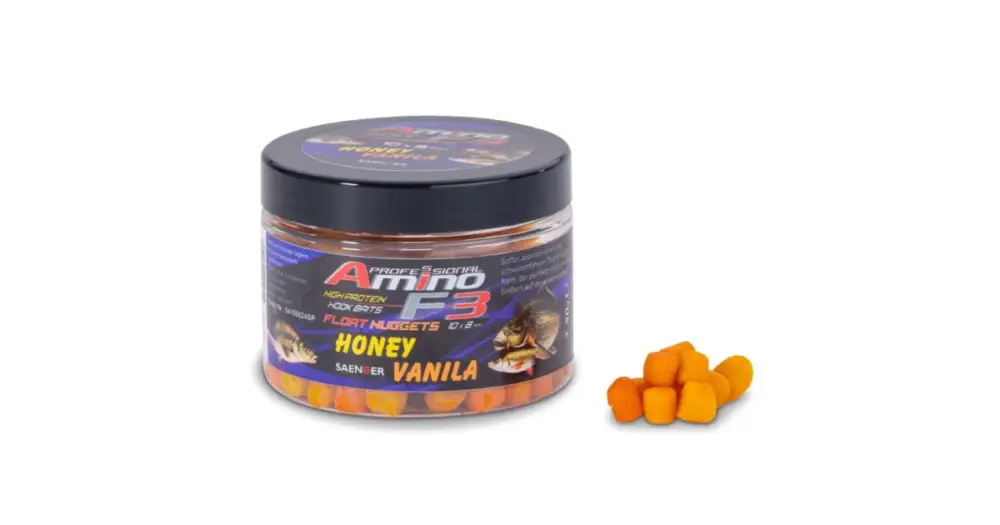 Saenger Plovoucí Nugetky Amino F-3 Mini 8x6 mm 50 g - Medová Vanilka Vrácení Zdarma