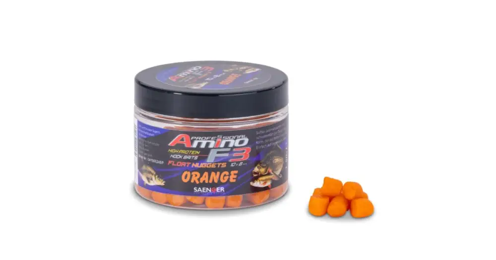 Přímo Od Výrobce Saenger Plovoucí Nugetky Amino F-3 Midi 10x8 mm 50 g - Pomeranč