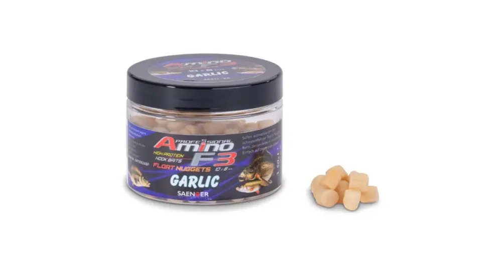 Sleva Saenger Plovoucí Nugetky Amino F-3 Midi 10x8 mm 50 g - Česnek