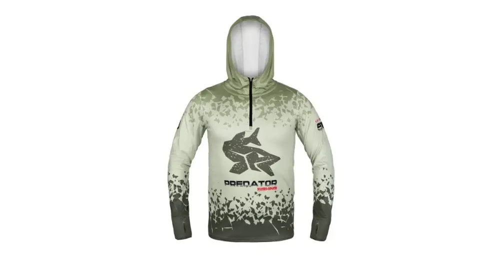 Delphin Tričko S Kapucí UV Armor 50+ Predator - M Dokud Zásoby Vydrží
