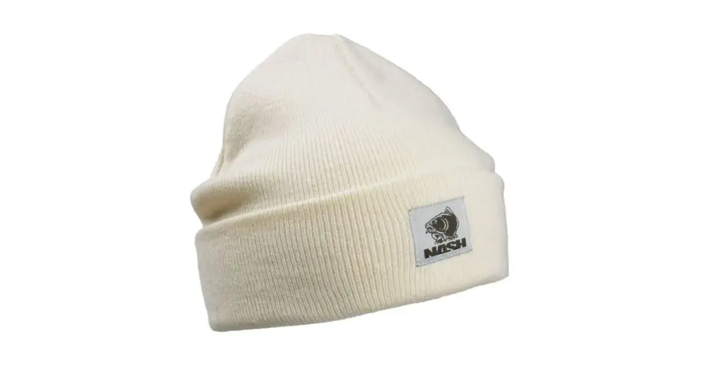 Tovární Cena Nash Čepice Make It Happen Badge Beanie Hat Ecru