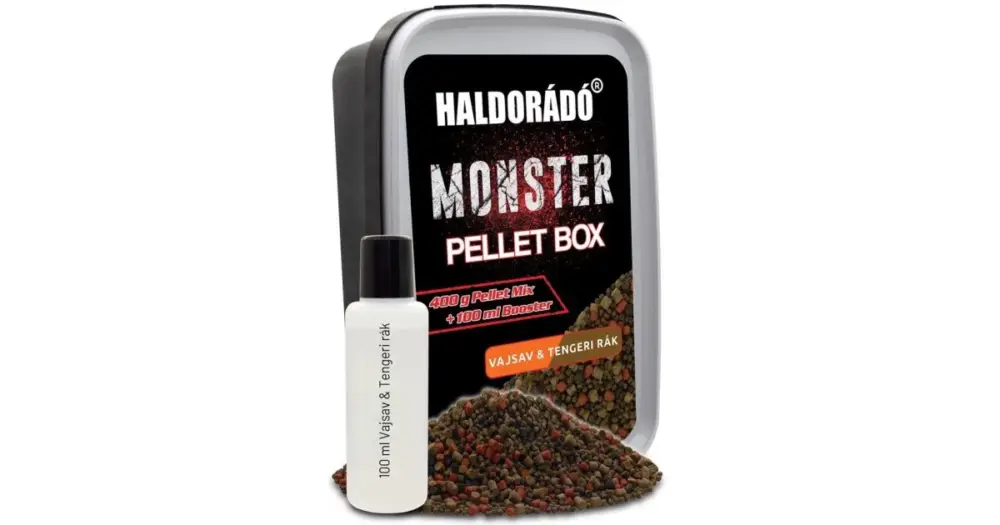 Akční Cena Haldorádó Pelety Monster Pellet Box 400 g 2 mm - N-Butyric Mořský Krab