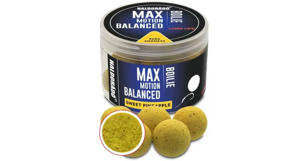 Haldorádó Vyvážené Boilies Balanced Max Motion 70 g 20 mm - Sladký Ananas Pouze Dnes