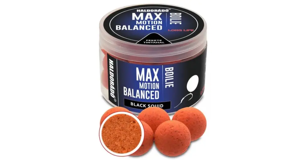 Jen Po Omezenou Doba Haldorádó Vyvážené Boilies Balanced Max Motion 70 g 20 mm - Černé Kalamáry