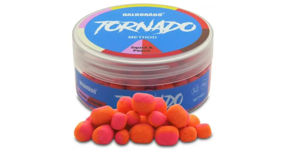 Haldorádó Wafters Method Tornado 30 g 6+8 mm - Kalamáry Broskev Jen Po Omezenou Doba