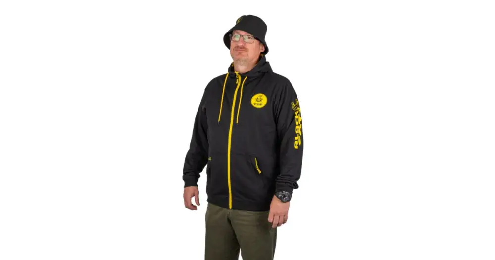 Black Cat Mikina Black Zipped Hoody - L Horká Nabídka
