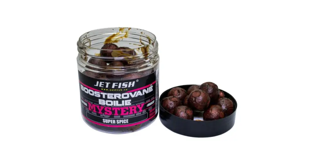 Jet Fish Boosterované Boilie Mystery Squid Spice 250 ml - 24 mm Odeslání Ihned