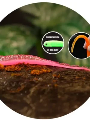 Značkový Redbass Smáček Big Snake Pink G UV COLOR
