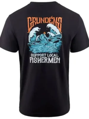 Aktuální Grundéns Tričko Support Fishermen SS T-Shirt Black - XXXL