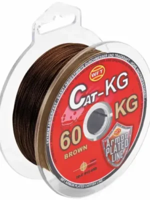 WFT Splétaná Šňůra Cat-KG Brown 300 m - 0,60 mm 80 kg Výprodej