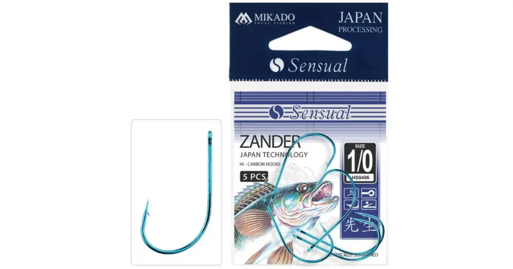 Super Cena Mikado Háčky Sensual Zander Modrý 5 ks - 1/0