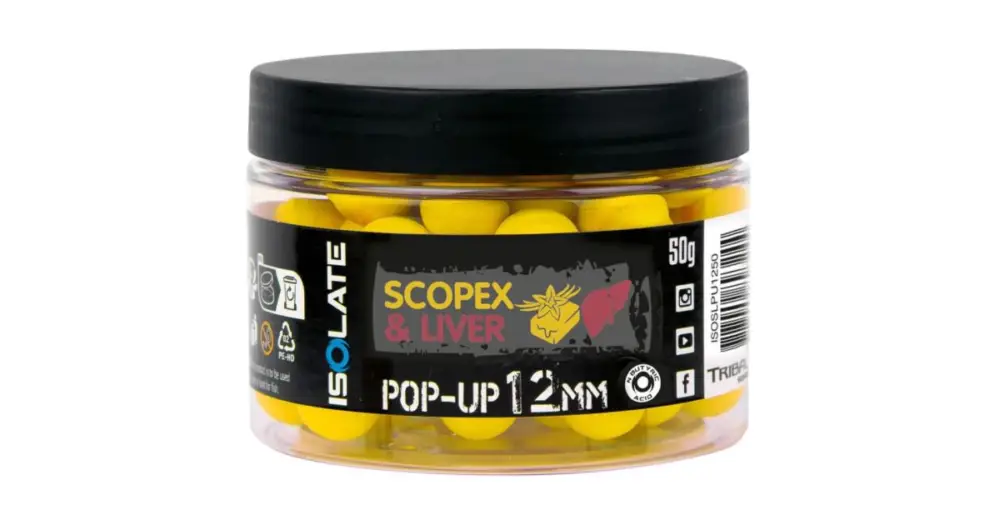 Cenově Výhodný Shimano Plovoucí Boilie Isolate Pop-UP Scopex Liver - 12 mm 50 g
