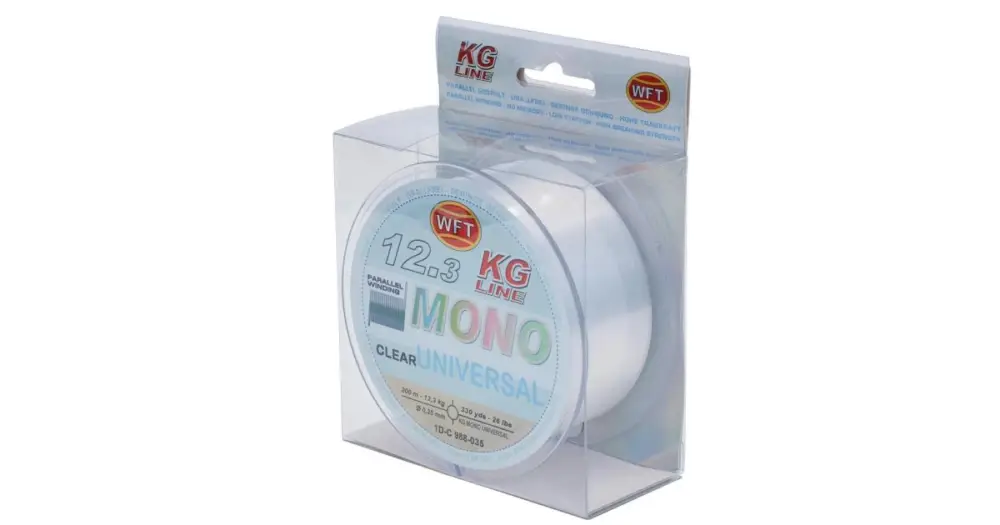 Přímo Od Výrobce WFT Vlasec KG Mono Universal Clear 300 m - 0,40 mm 15,6 kg