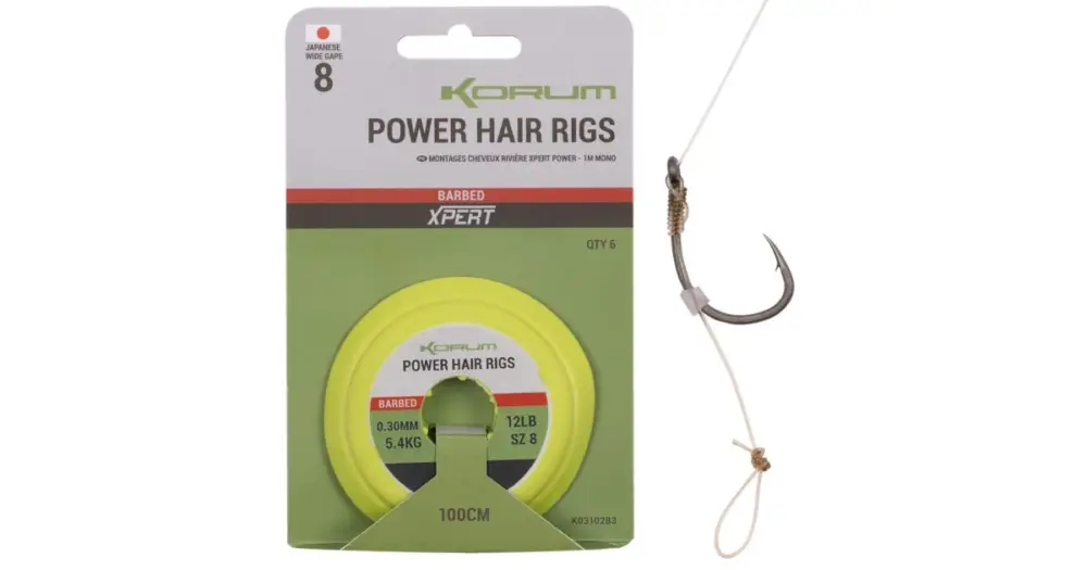Nejlepší Cena Korum Návazec Power Hair Rigs 1 m 6 ks - 0,30 mm Velikost Háčku 10