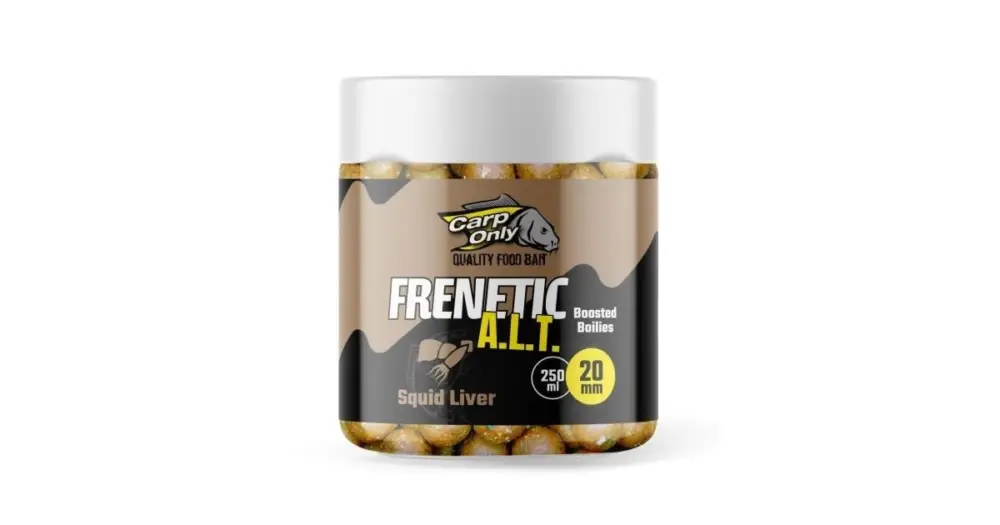 Tovární Cena Carp Only Dipované Boilies Frenetic A.L.T. 20 mm 250 ml - Oliheň Játra