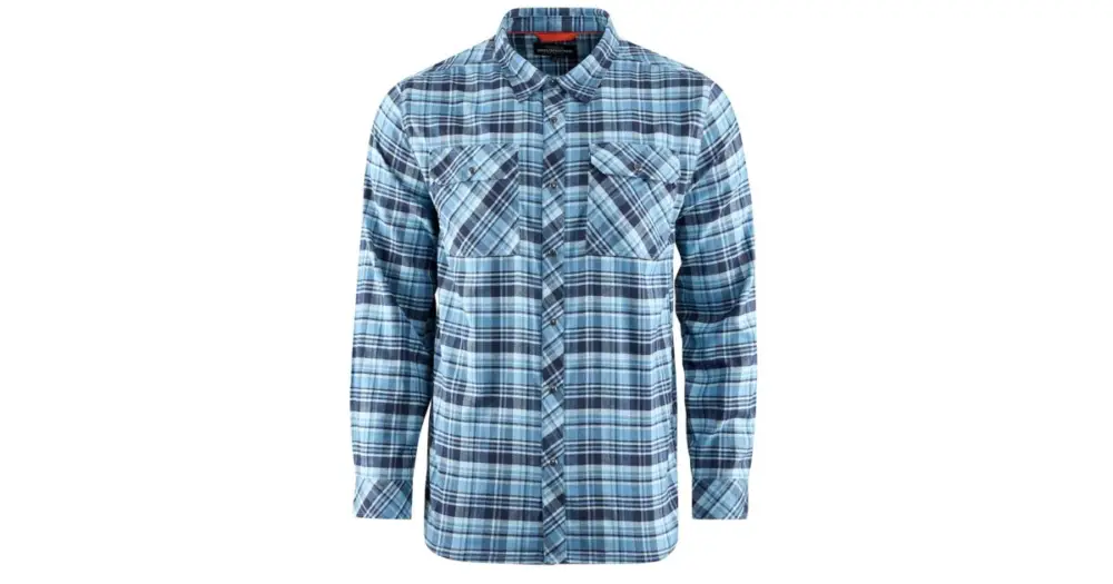 Grundéns Košile Dungeness Seawool Flannel Shirt Captain´s Blue - XL Speciální Cena