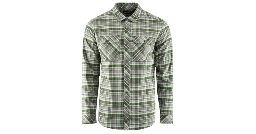 Víkendová Akce Grundéns Košile Dungeness Seawool Flannel Shirt Grass - M