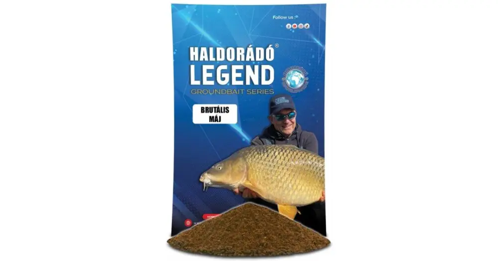 Rychlé Dodání Haldorádó Krmítková Směs Legend Groundbait 800 g - Brutální Játra
