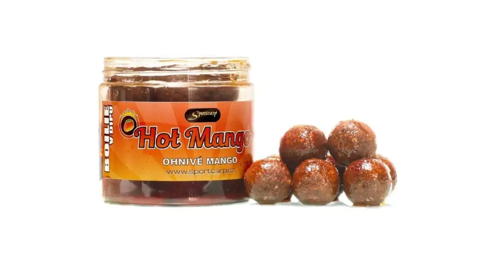 Sportcarp Boilies v Dipu Dipped Boilies 200 ml 20 mm - Hot Mango Novinka