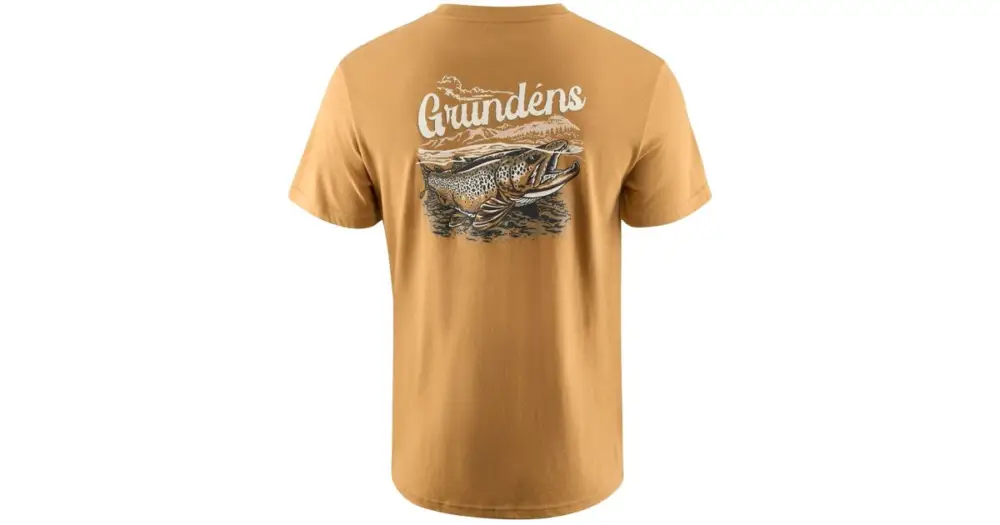 Grundéns Tričko Leroy Brown SS T-Shirt Whiskey - XXXL Akční Cena