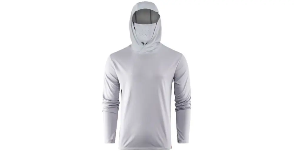 Grundéns Triko Tough Sun Masked Hoodie Mist Sezónní Sleva
