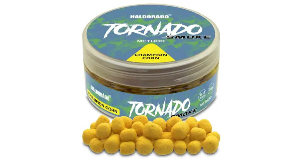 Horká Nabídka Haldorádó Method Wafter Tornado Smoke 30 g 6+8 mm - Champion Corn